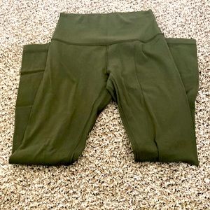Lululemon Align leggings sz 4 25”. Military green